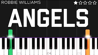 Video thumbnail of "Robbie Williams - Angels | EASY Piano Tutorial"