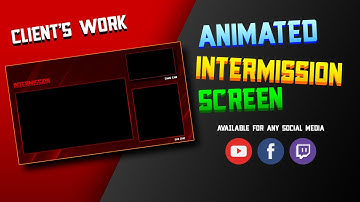 Animated Intermission Screen | Facebook Stream | Twitch Channel | Youtube