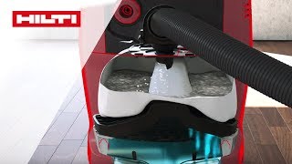 Demo Kernbohren Ohne Wasseranschluss Mit Dem Hilti Dd-Wms 100 Wassermanagement-System