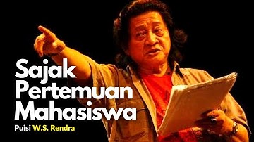 Sajak Pertemuan Mahasiswa | Puisi W.S. Rendra