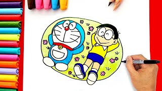 Vẽ Doreamon Và Nobita Cực Kỳ Dễ Thương Duy Hiếu Art