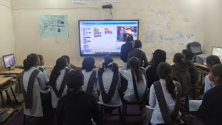 स्क्रैच Programing in ICT Lab | Student prectical scratch programing | Story Create screenshot 2