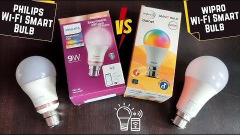 Philips vs Wipro | Smart light bulb | Smart bulb detail Comparison || RGB, B-22, Wi-Fi, App|