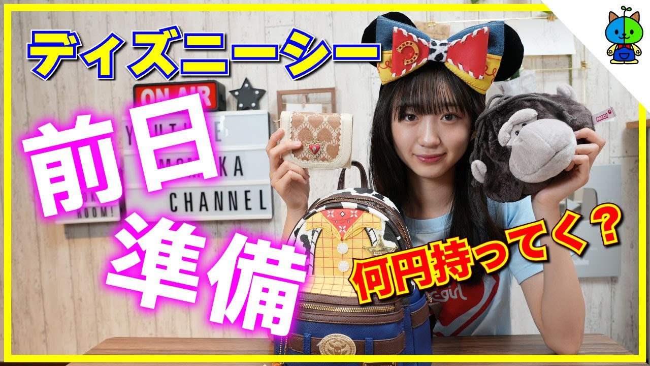 何円持ってく 明日から東京ディズニーシー コーデ 持ち物チェック ももかチャンネル Youtube