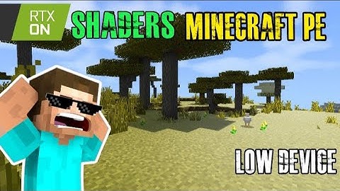 RTX shaders for minecraft pocket Edition😯