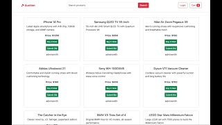 Scalable Auction Platform | Secure Angular | Frontend | HomePage | Product List - Part 10