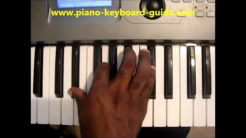 How To Play Eb7 Chord (E Flat Dominant Seventh, Eb 7) On Piano & Keyboard