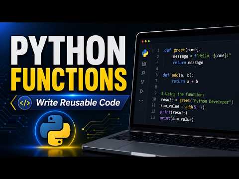 Python Functions Explained in Simple Way | Beginner Friendly Python Tutorial 🐍