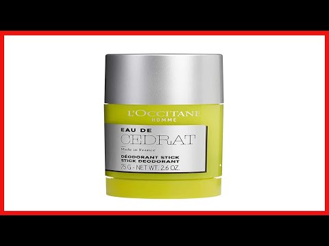 L'Occitane Men's Energizing Cedrat Solid Stick Deodorant, 2.6 oz