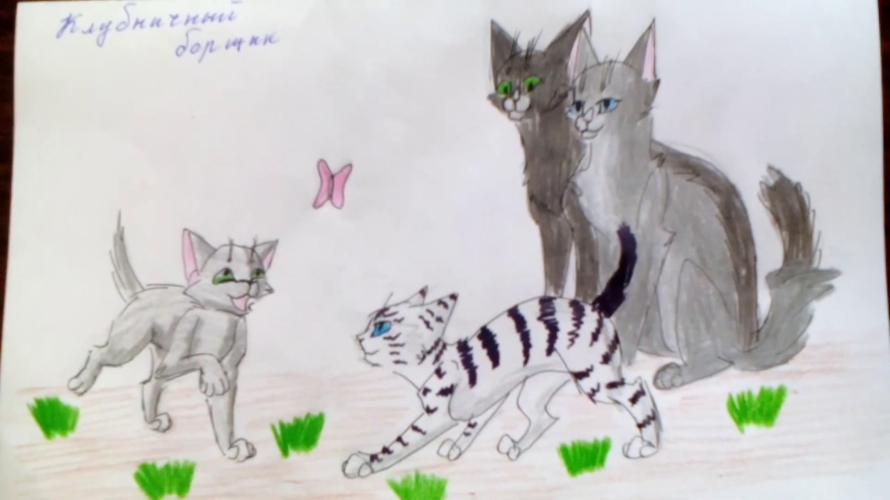 Идеи для рисунков в скетчбуке коты воители
