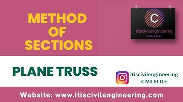 Plane Truss | Method of Sections