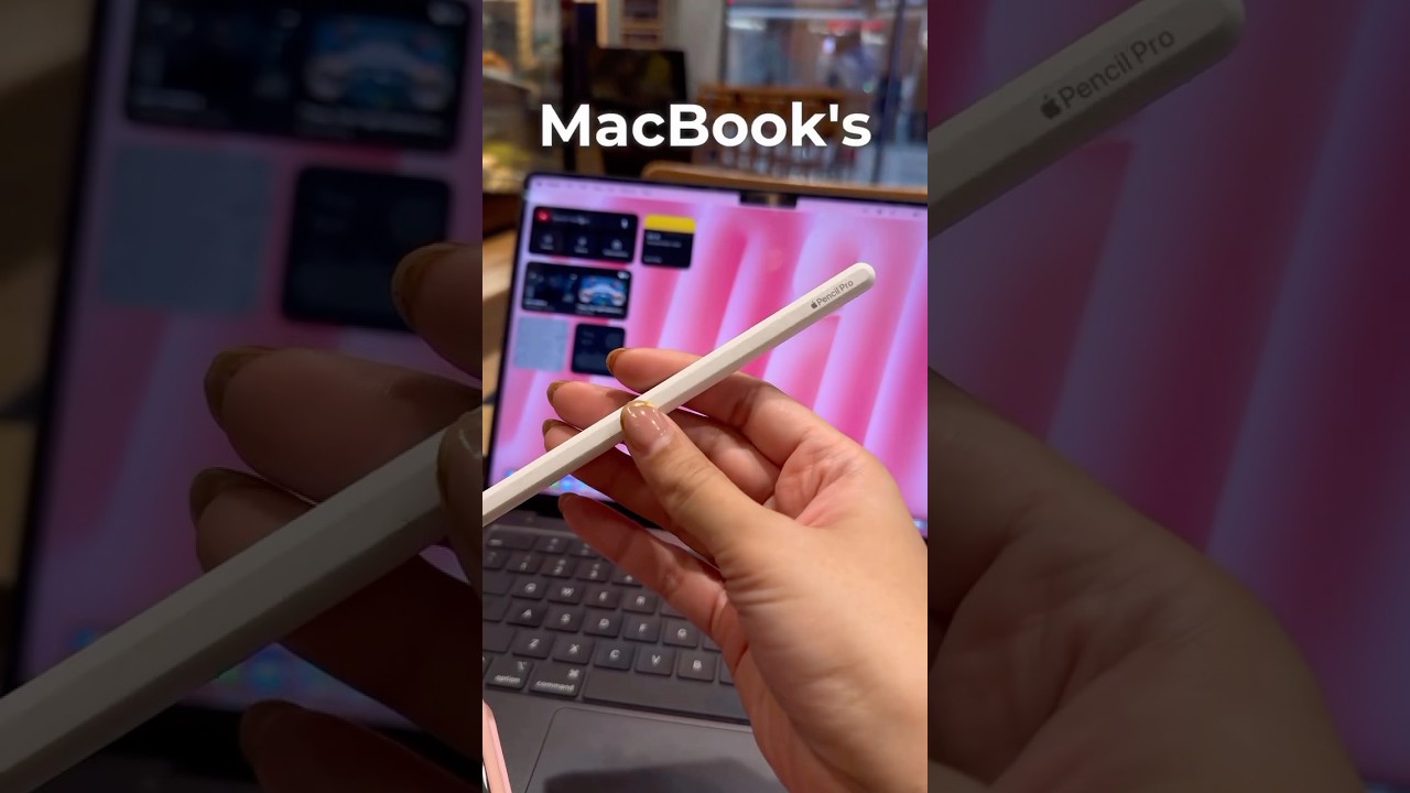 Use Apple Pencil on MacBook's screen 👩🏻‍💻✍🏻 #apple #macbook