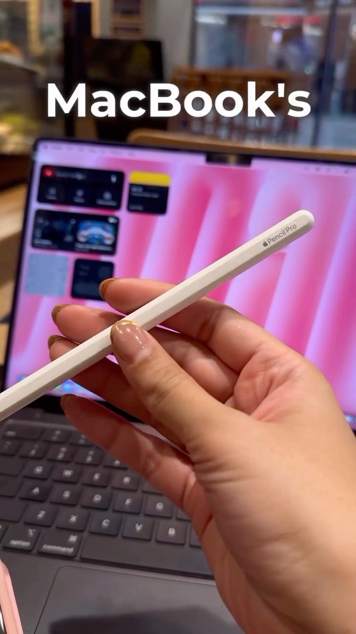Use Apple Pencil on MacBook's screen 👩🏻‍💻✍🏻 #apple #macbook