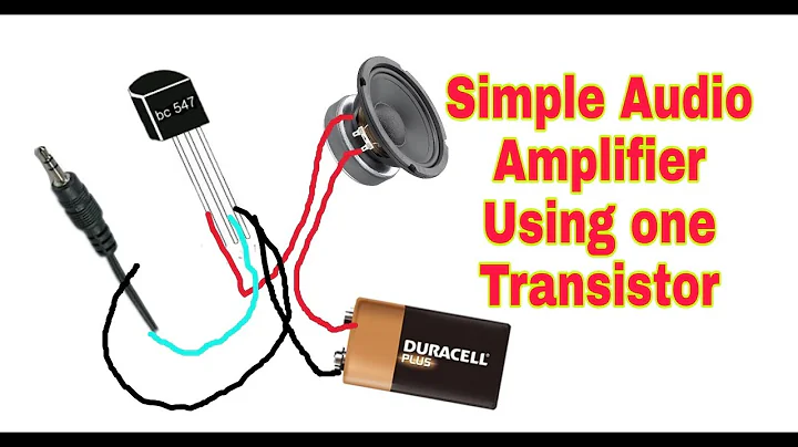 How to | DIY | Make a simple amplifier using only one bc547 transistor #RC Invention #diy #howtomake