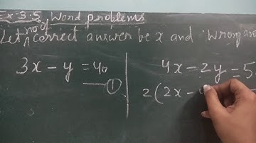 Word problems of ex-3.5(cross multiplication method