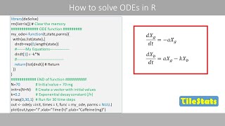 How to solve ordinary differential equations (ODEs) in R (deSolve) screenshot 3