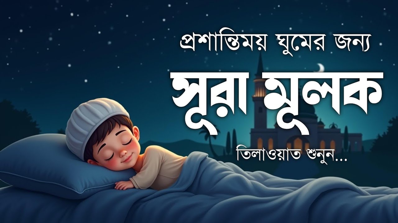 ঘুমানোর আগে এই তেলাওয়াত শুনুন সূরা আল মূলক খুব সুন্দর তেলাওয়াত | Surah Mulk Bangla - Shamsul Haque