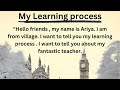 My learning process  learn english through story level 1  graded reader  improve your english