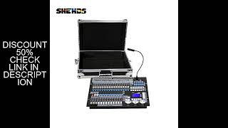 SHEHDS DJ Controller 1024 Console With Flight Case DMX 512 For LED Moving Head Lights Disco Stage Li