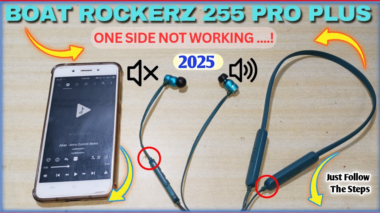 how to repair boat rockerz 255 pro+ ✔️| Boat rockerz pro plus one side Speaker 🔇 not working 