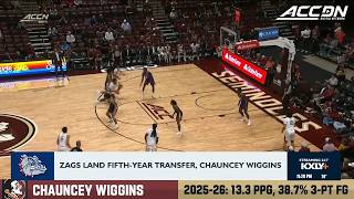 Zags land fifth-year transfer Chauncey Wiggins