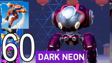 Mech Arena: Robot Showdown - Gameplay Walkthrough Part 60 - Juggernaut   Dark Neon (iOS, Android)