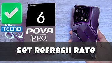 Tecno Pova 6 Pro Refresh Rate Settings || How to Set refresh rate || Refresh rate option settings