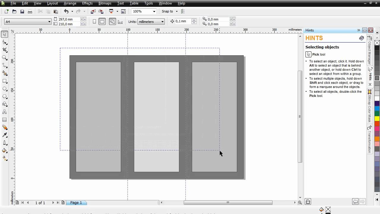  Cara Membuat Brosur  Lipat 3 CorelDRAW X4 mp4 YouTube