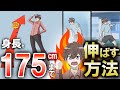 【科学的根拠あり】身長を175cmまで伸ばす方法！男子必見