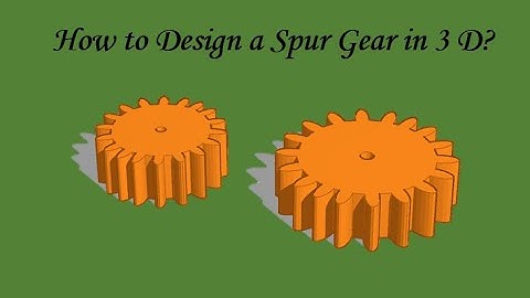 Spur Gear on Tinkercad