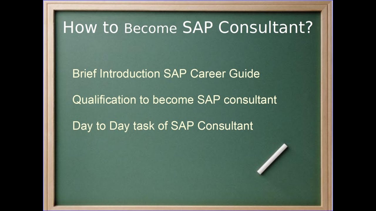 How to become SAP consultant? Urdu / Hindi - YouTube
