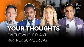 Your thoughts on the Whole Plant Partner Supplier Day