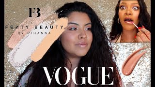 I TRIED FOLLOWING RIHANNA'S VOGUE MAKEUP TUTORIAL