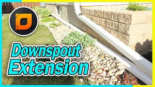 DIY Downspout Extensions Redirect Water Away from Your Home (timelapse) #downspout #extensions #diy