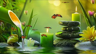 Relaxing Piano Music 24/7Sleep Music, Flowing Water Sounds, Relaxation Music, Bamboo Water