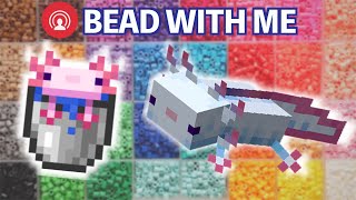 Let's Make a Minecraft Axolotl  Livestream Perler Bead with Me