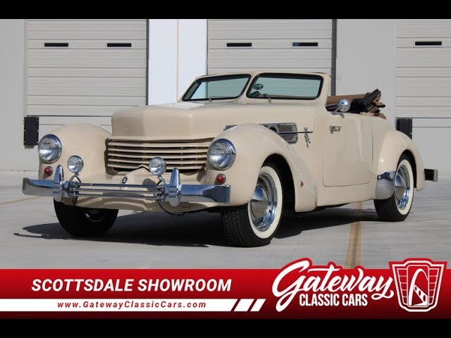 1937 Cord Convertible Warrior Replica Stock #2330-SCT - YouTube