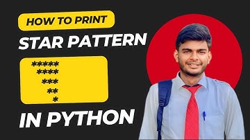 Star Pattern in Python Using For Loop | CodeWithAngel