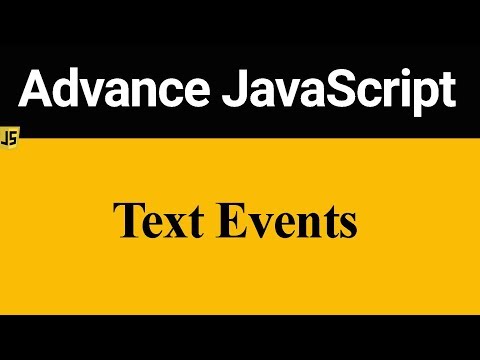 Text Event in JavaScript (Hindi)