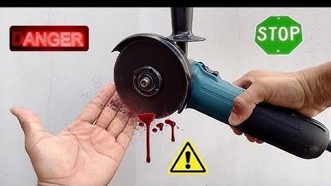 ❌ never make mistakes when using an electric angle grinder