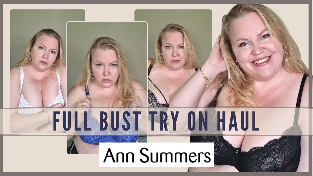 PLUS SIZE BRA try on / FULL BUST haul from ANN SUMMERS in 44FF 