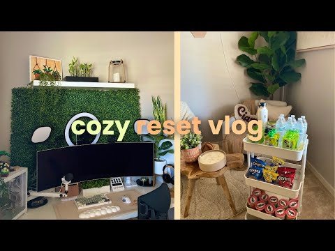 Cozy Reset Vlog | clean with me + future setup planning!