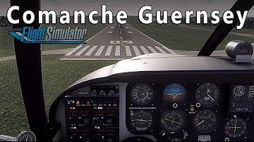 A2A Comanche 250 Landing At Guernsey