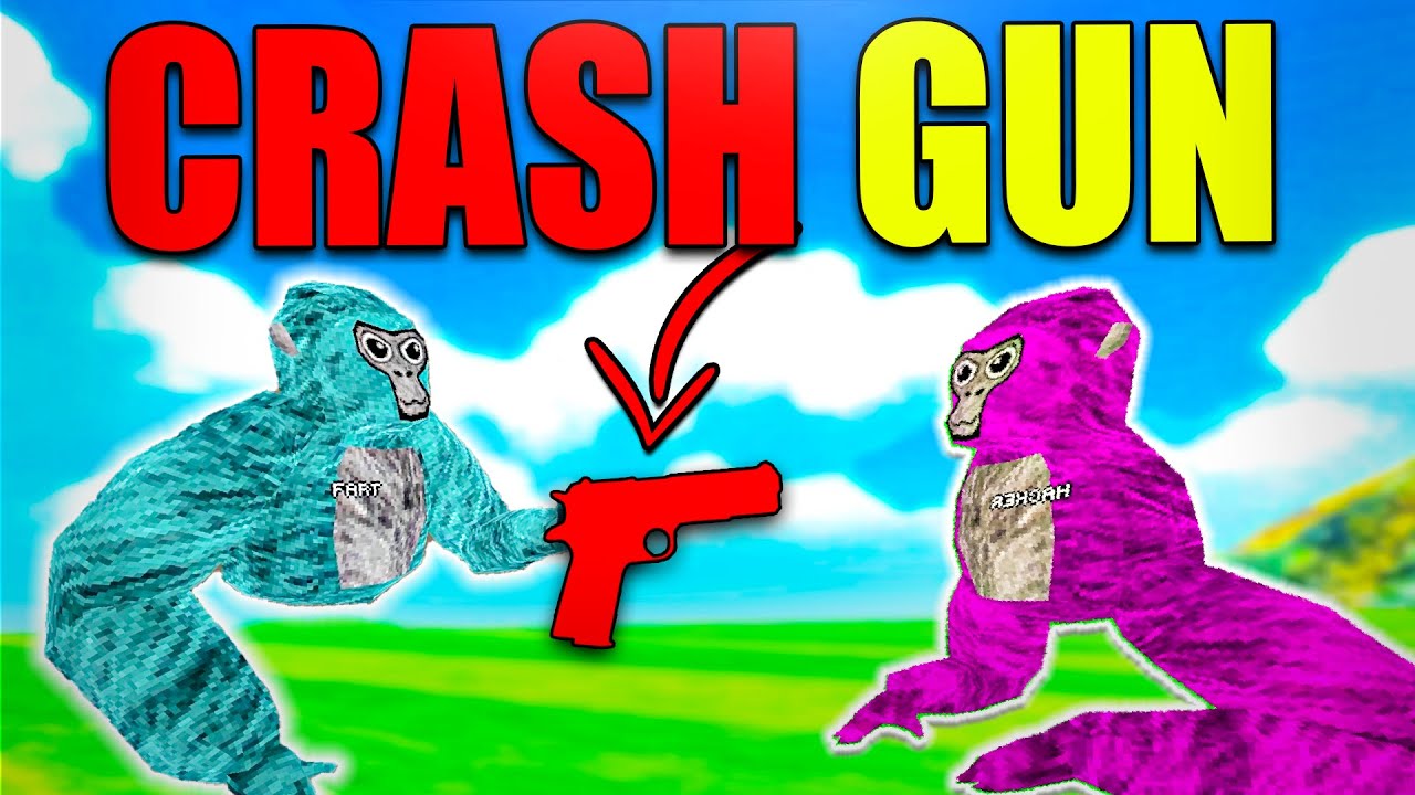 Троллинг с CRASH GUN в Gorilla Tag (БЕЗУМНЫЕ МОДЫ)
