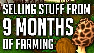 Runescape - Selling Stuff From 9 Months of Farming + Buying 1200 Magic Seeds