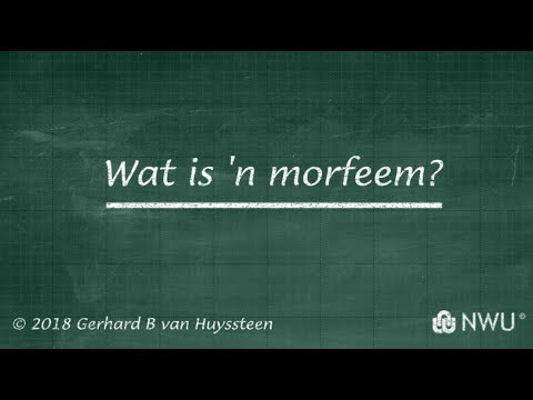 Video: Morfeem Als Eenheid Van Taal