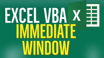 Excel VBA-zelfstudie voor beginners 46 - Direct venster in Excel VBA