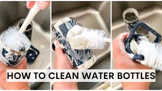 How to clean reusable water bottles