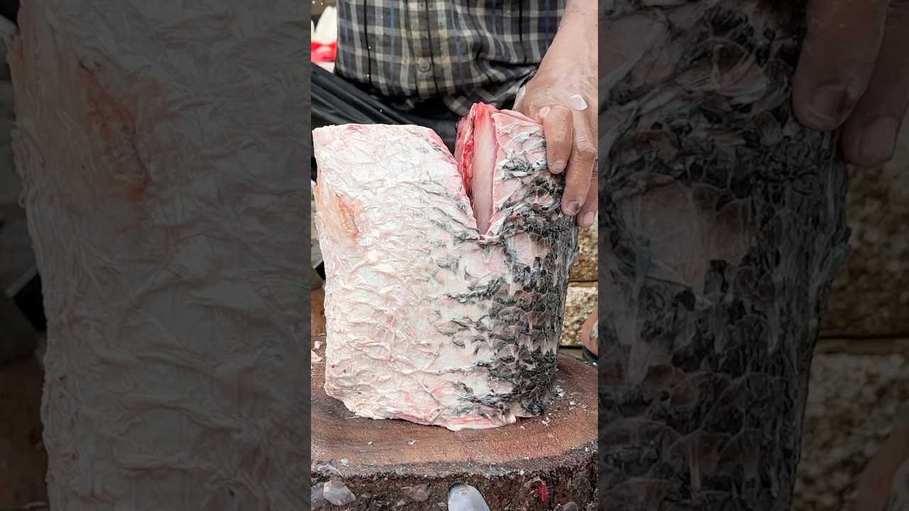 Amazing Super Fast 5kg Rohu Fish Cutting In ghazipur Fish Market Delhi 