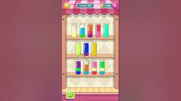 Water sort Puzzle level 192 (play on Facebook)